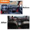 SHINEKA ABS украшение интерьера автомобиля, наклейки, полный комплект отделки, 2/4 дверные аксессуары для Jeep Wrangler JK JKU