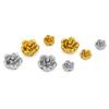 5pcs Stainless Steel Spacer Bracelet Flower Beads With Hole 5 8 mm Never Fade PVD Necklace Beads For DIY Jewelry Making Findings