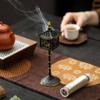 Китайская дворцовая курильница для благовоний из сплава на высокой ножке, креативная палатка, курильница для сандаловых благовоний, домашняя ароматерапевтическая курильница