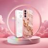 Роскошный чехол для телефона Rose Gold Crysta Madam s26 ultra case quad lock glass для Samsung Galaxy S26 S25 S24 S23 S22FE Ultra Plus