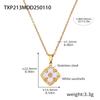Four Leaf Clover Jewelry Set 18k Gold Plated Necklace Bracelet Earrings Women