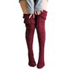 Women's Stockings Wool Foot Warmers Fashion Lady Stockings Cute Autumn Winter Solid Color Thigh-high Socks Acrylic Fibers