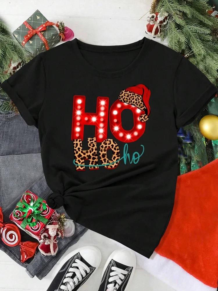 Unisex Christmas Santa Claus Printed T Shirt Christmas Xmas Cartoon Top Tshirt Harajuku Fashion New Year Tshirt Clothing