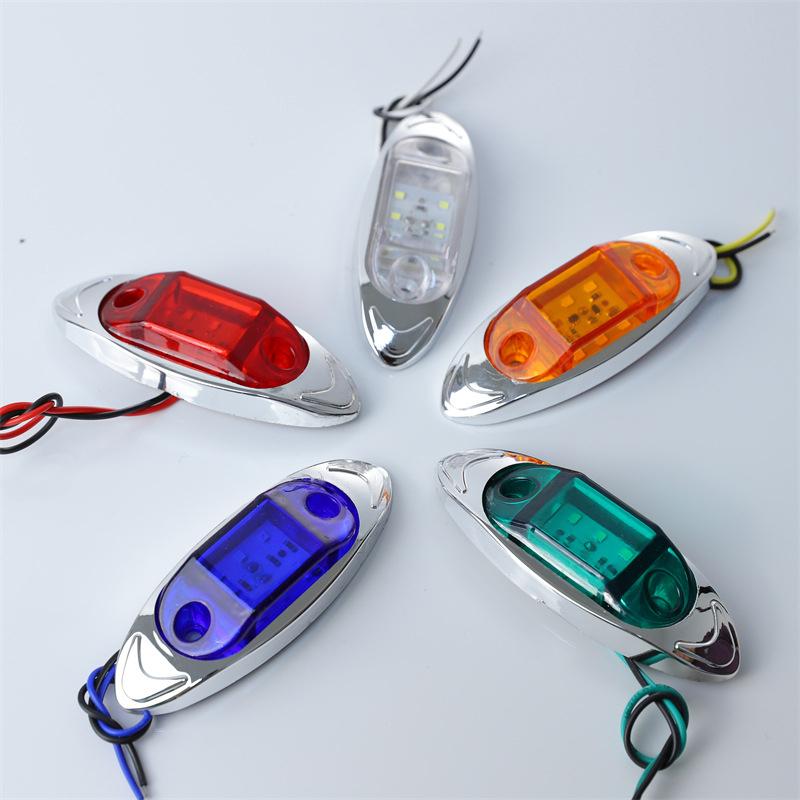 1 шт. 12 В 24 В авто 6 светодиодных сигнальных фонарей боковые габаритные огни прицепа грузовика сигнальная лампа многофункциональная водонепроницаемая ширина света