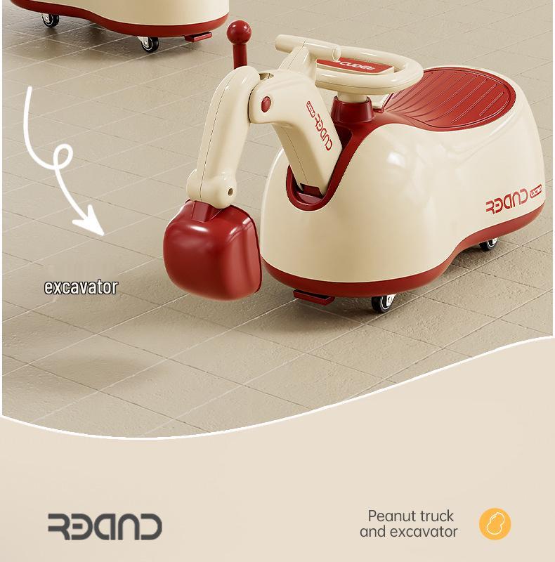 Многофункциональная детская качалка-лошадка и машинка-арахис с бесшумными колесами и защитой от опрокидывания