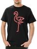 Neon Flamingo Mens T-Shirt Heart Love Love Unicorn Bird Unicorn Princess