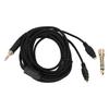 3.5mm Headphone Cable 6.56FT PVC Headphone Replacement Cable with 6.35mm To 3.5mm Adapter for HD580 