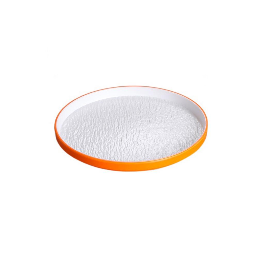 Round Steak Plate Stone Grain Dessert Dishes Plate Simple Fruit Salad Plate  Restaurant