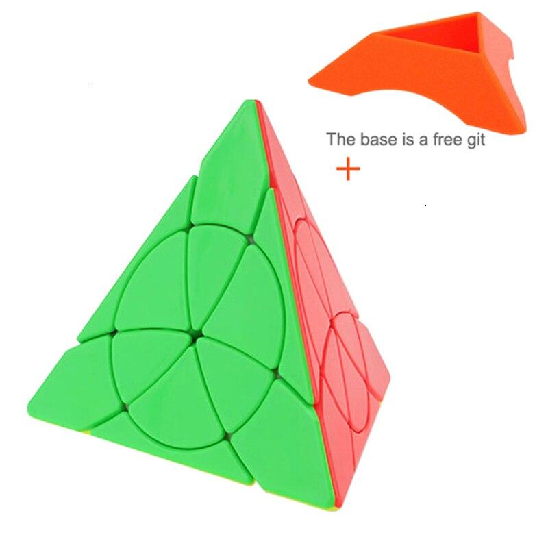 Yj Neo Cube Yongjun Petal Pyramid Leaf Magic Cubes Stickerless Pyraminx Cubo Magic Speed Puzzle Cube Обучающие игрушки Spinner 