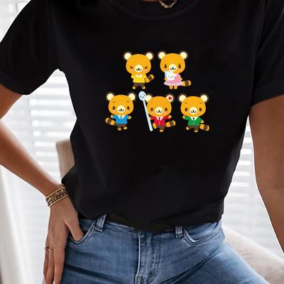 Футболка с манжетами в стиле колор-блок - Повседневный Детализированный Модный Универсальный Стиль