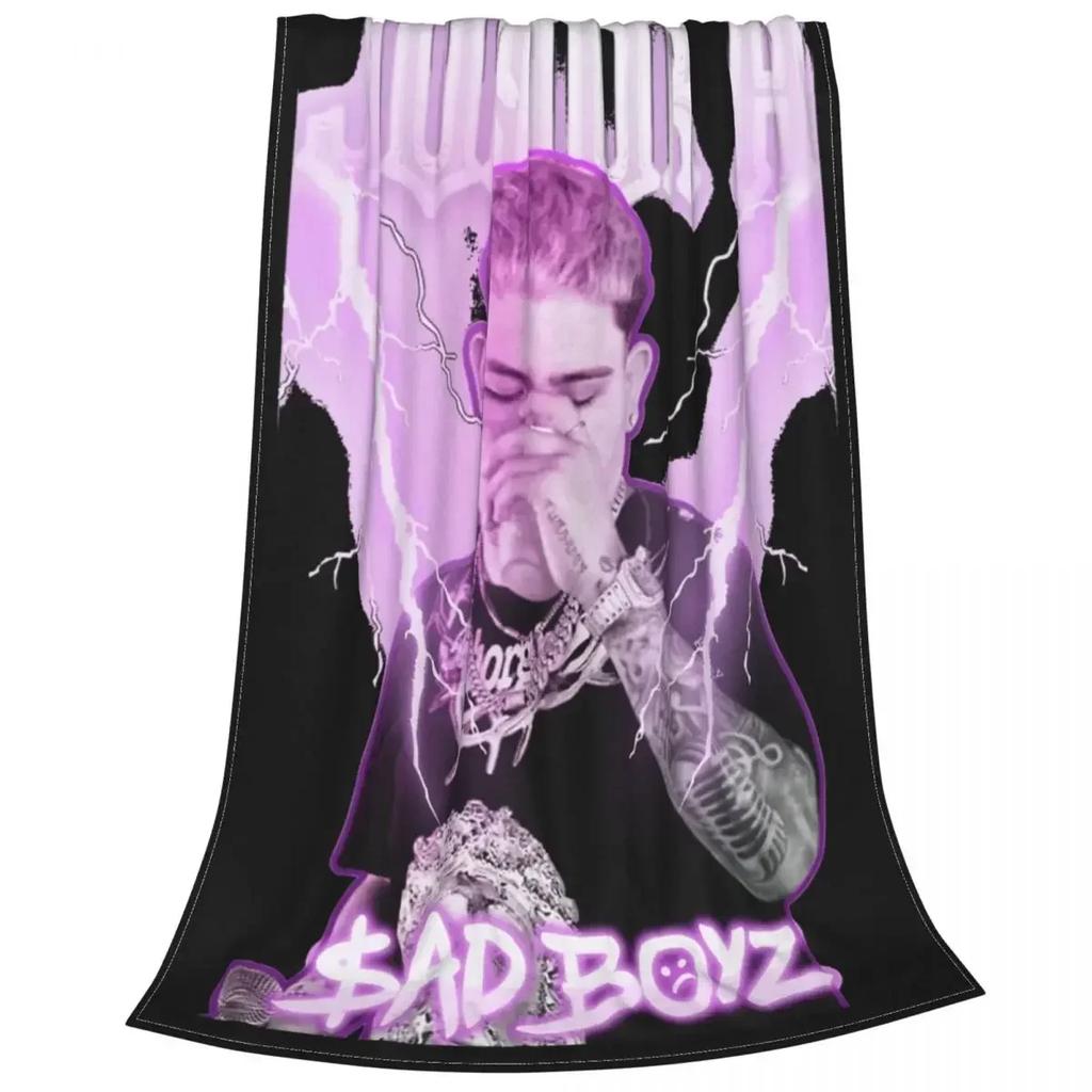 Плед Junior H Sad Boyz Велюровая отделка Портативный теплый плед для кровати Офисный плед