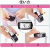 Tape Measure [One-Handed Operation, 2-Way] Circumference Measuring Tape for Waist, Abdomen, and Chest Measurements, Sewing, 150cm Inch Compatible (Whi