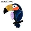 New Arrival Acrylic Animal Brooch Cartoon Parrot Brooch for Women Children Dress Hat Hijab Pins