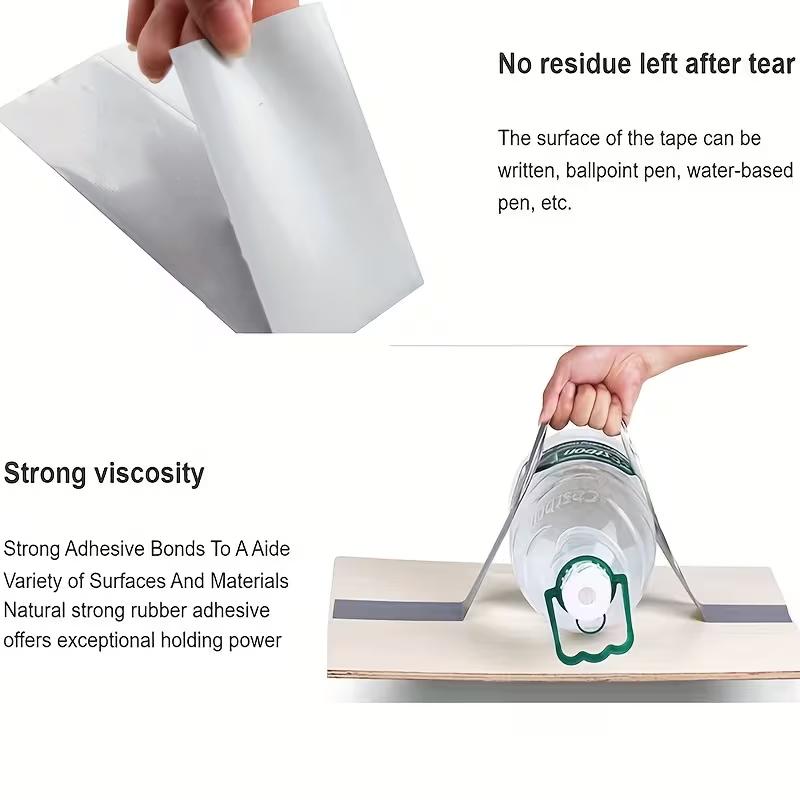Super Sticky Duct Tape Waterproof Cloth Repair Tape Heavy Duty Silver Gray Adhesive Tape for Home DIY Office Repairs