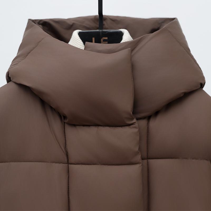 Модные женские зимние теплые парки с капюшоном, свободные куртки больших размеров для женщин с длинным рукавом, толстая теплая верхняя одежда