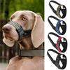 Quick Release Dog Muzzles Adjustable Reflective Dog Muzzle Soft Padded Medium & Large Dogs Halter Nose Leads for Outdoor Walking