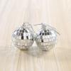 4/6/10CM Mirror Disco Ball Stage Light Reflective Rotating Bright Silver Glass Ball Christmas Tree Birthday Wedding Party Decor