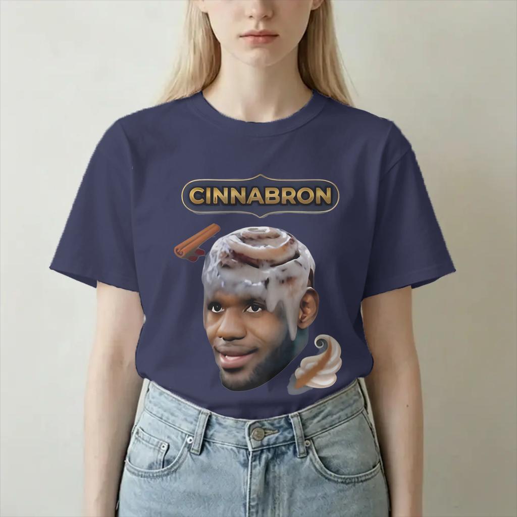 Unisex Unisexs Tshirt Cinnabron Funny Meme Vintage 100 Cotton Tees Short Sleeve T Shirt Round Collar Tops Printed