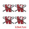 10PCS Baseball Themed Iron On Patches, Baseball Mama Bow Embroidery Patches, Patches for Clothing DIY Decoration
