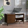 VidaXL Record Cabinet, Side Cabinet with Storage, Furniture for Turntable, Living Room Buffet, Modern, Brown Oak 831956
