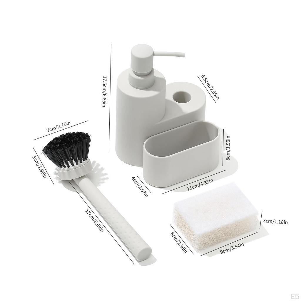 Дозатор для мыла 3 в 1, контейнер для жидкостного насоса, практичное многофункциональное средство для мытья посуды