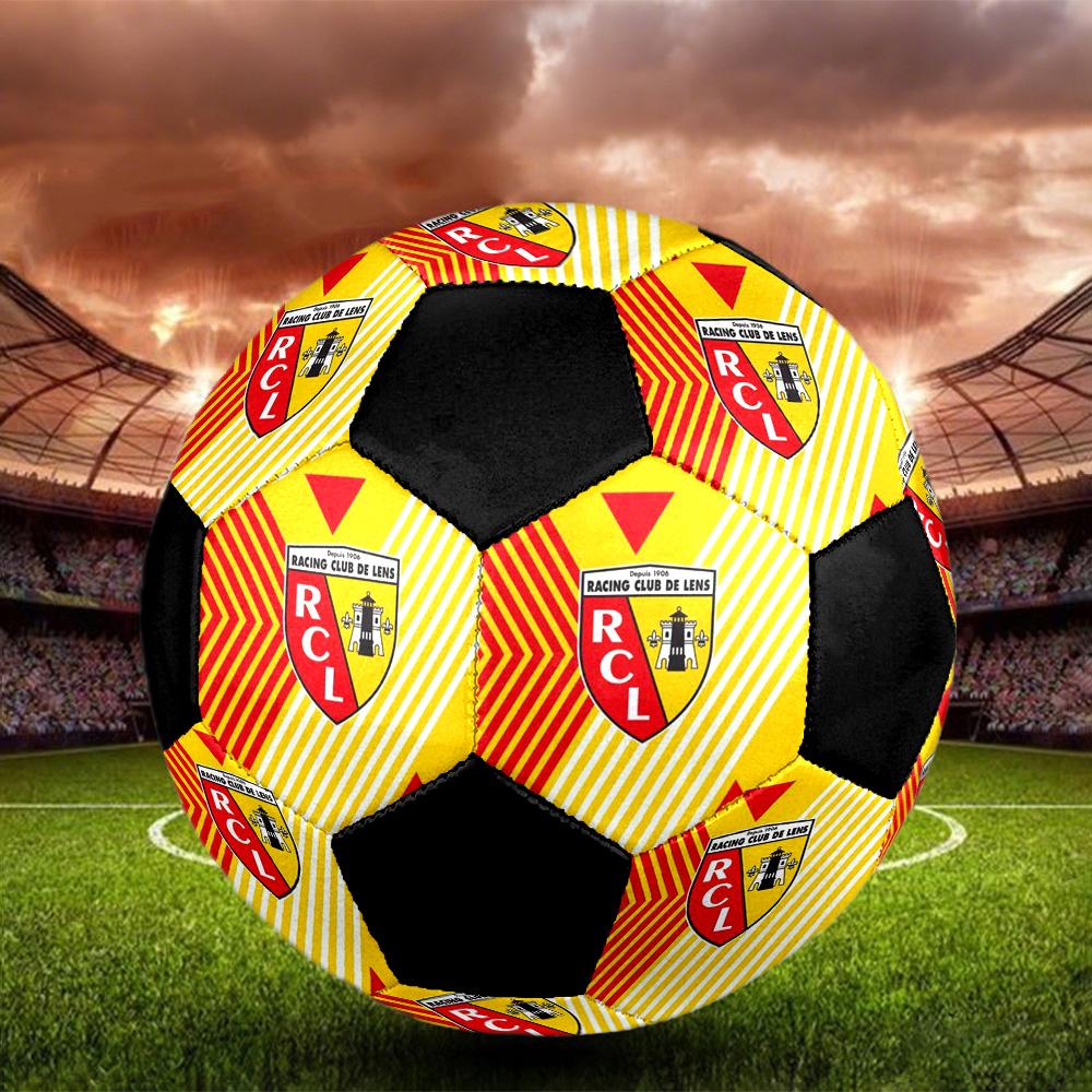 Мяч для мини-футбола RC Lens, разноцветный, для всех возрастов, размер 5, машинная строчка, ПВХ, готов к соревнованиям, прочный, с высоким отскоком