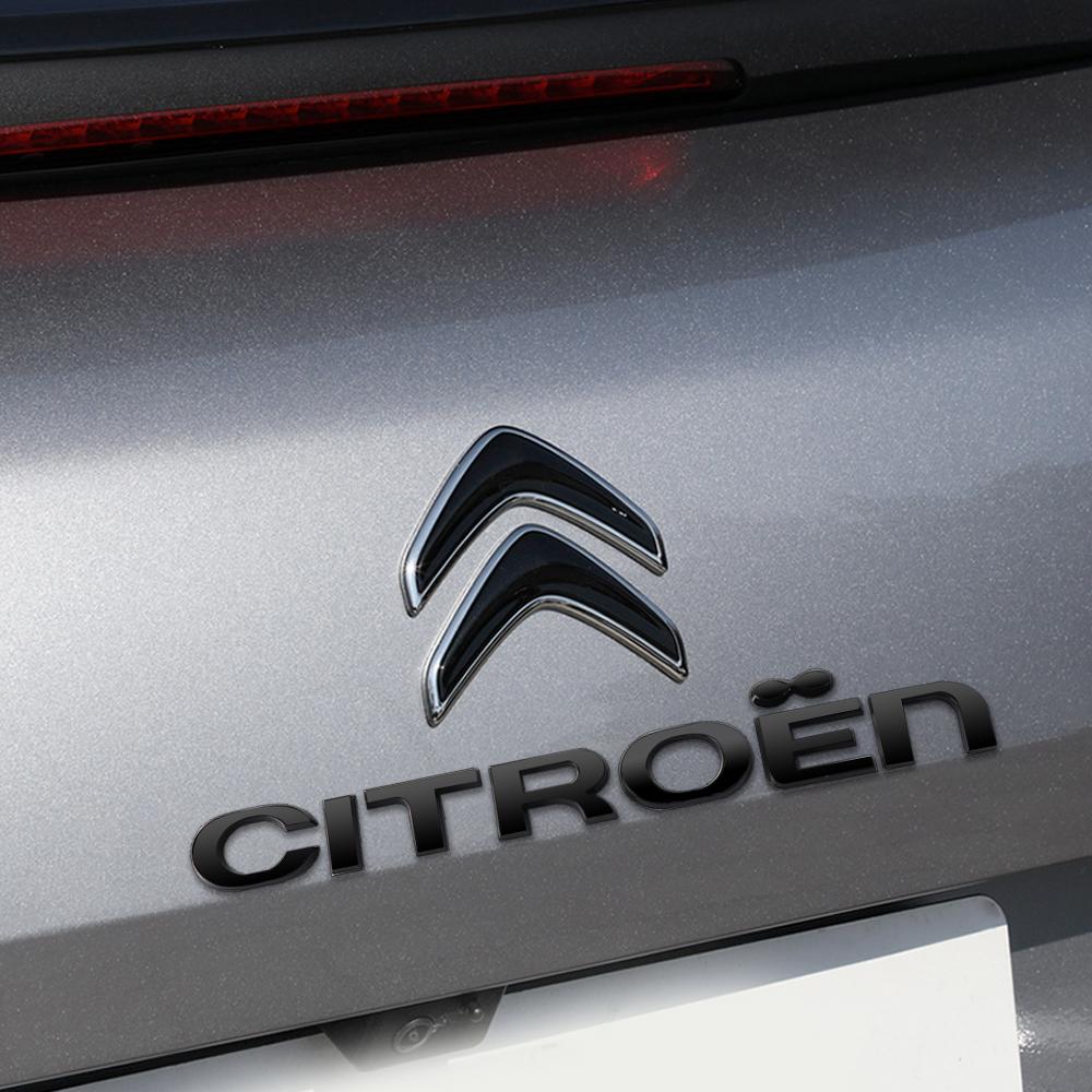 1PC ABS Car Letters Emblem Rear Trunk Logo Sticker For Citroen C4 C3 C5 C1 DS3 DS5 DS4 Jumper Berlingo Numero Auto Accessories