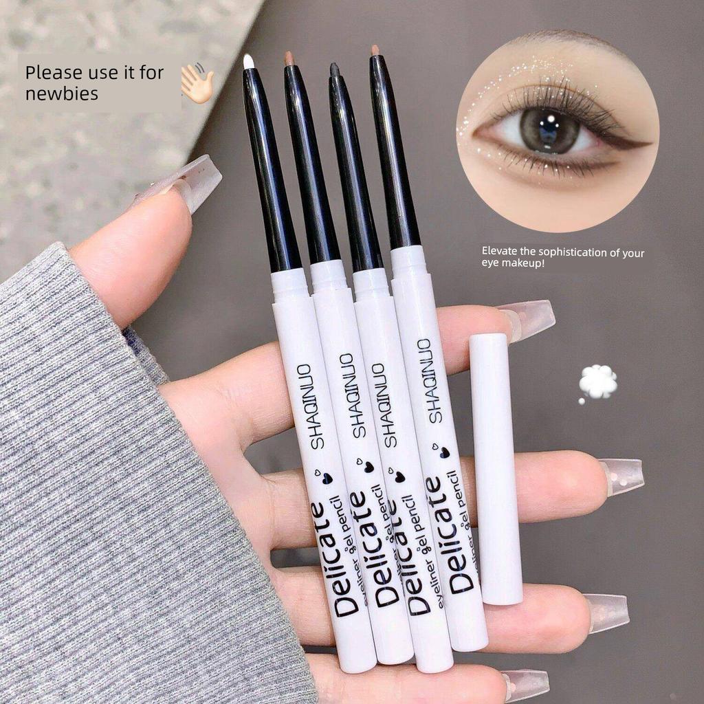 Beginners, Give It a Try! Shaqinuo Eyeliner Gel Pen That Doesn'T Smudge, Applies Well, Is Waterproof, Sweat-Proof, and Natural-Looking