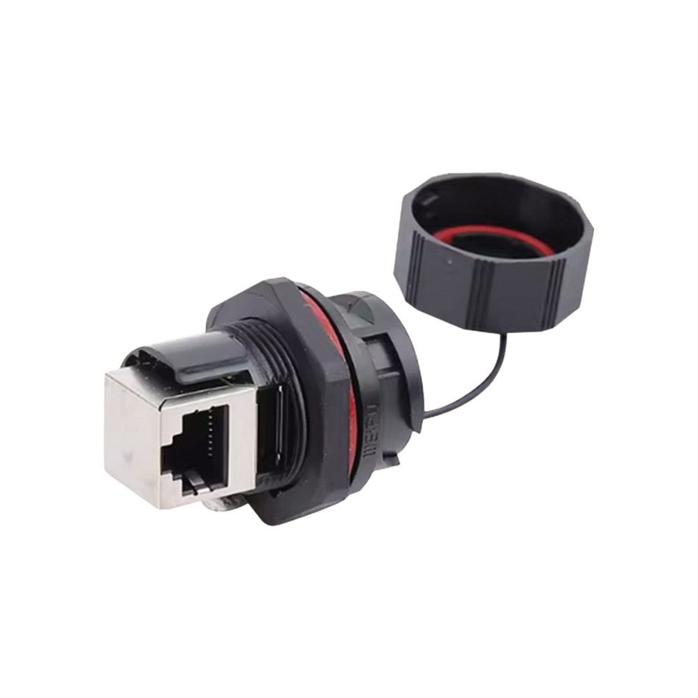 Водонепроницаемый IP67 Разъем RJ45 Экранированный Сетевой Адаптер CAT6 Двухголовый Пылезащитный Колпачок Соединитель Ethernet LAN Кабеля Соединение LAN Кабеля