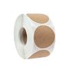 2.5cm Round Brown Label Stickers Reusable Waterproof Stickers for Containers Jars Mason Spice Glass Organizers Adhesive Stickers