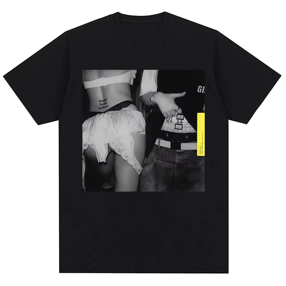 Футболка Charli XcX Billie Brat Летняя Песня 2026 Мода Винтаж Charli Любит Мальчиков Футболки Y2K Мужская Женская Хип-хоп Футболка Хлопок Готическая Круглая Футболка