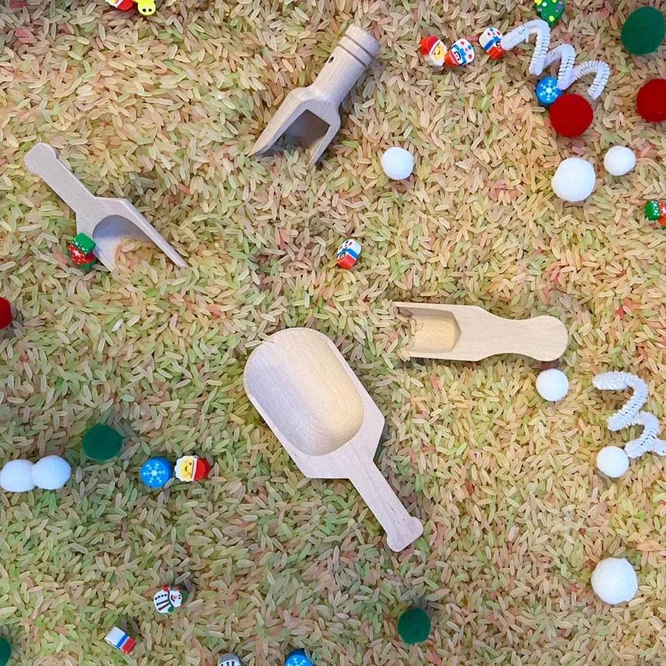 Мини Деревянные Ложки Ложка для Соли для Ванны Ложка для Конфет Ложка для Муки Ложки Посуда Ложка для Измерения Молока Аксессуары Кухонные Инструменты для Приготовления пищи