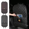 PU Leather Car Anti Kick Pad Auto Seat Back Protector Cover with Storage Pocket For Fiat Abarth 695 595 124 Spider Accessories V8