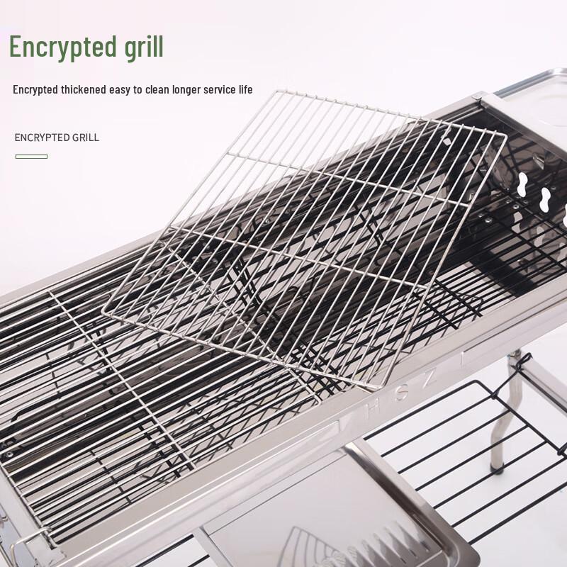 Zhishi Large Foldable Portable Charcoal BBQ Grill