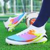 2024 New Football Shoes High-top Tf Broken Nails Artificial Turf AG Nails Leather Feet Training Shoes for Men and Women