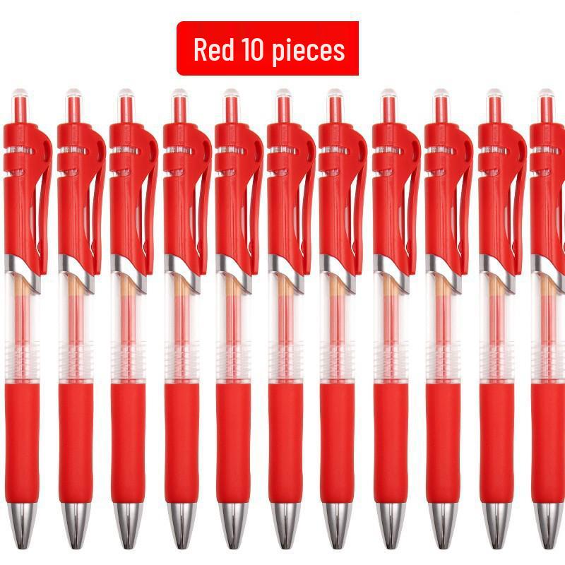 Press-Action 0.5mm Ballpoint and Sign Pen, Black/Red/Blue, for Students and Office.