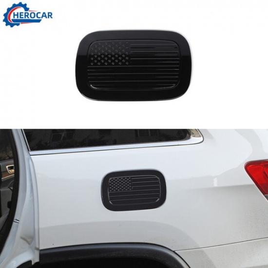 Black Door Fuel Filler Gas Tank Decoration Cap Trim For Grand Cherokee 2011-