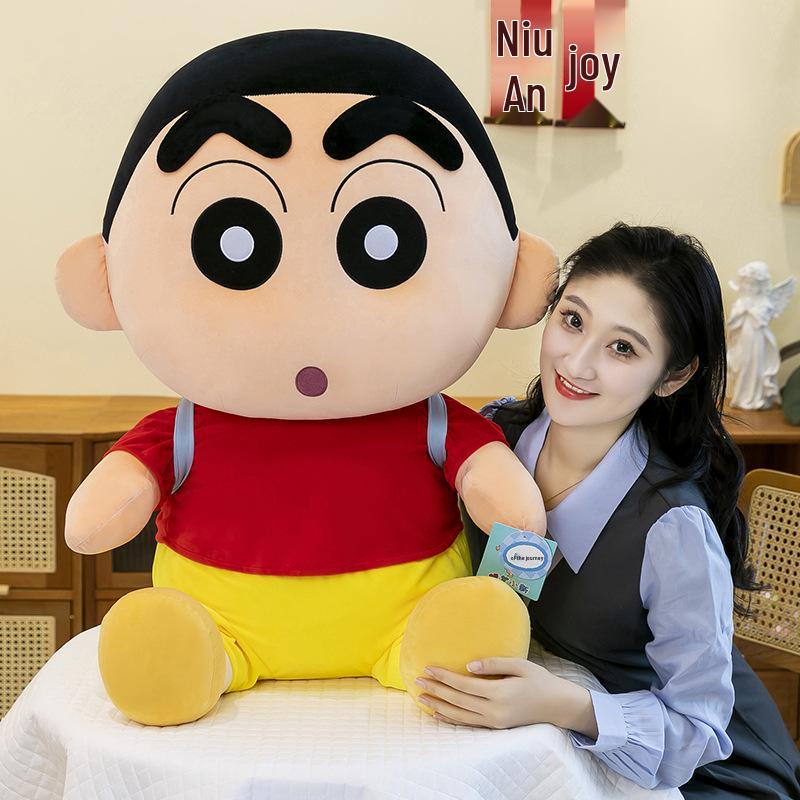 Genuine Crayon Shin-chan Plush Backpack & Pillow for Children - Doll Birthday Gift