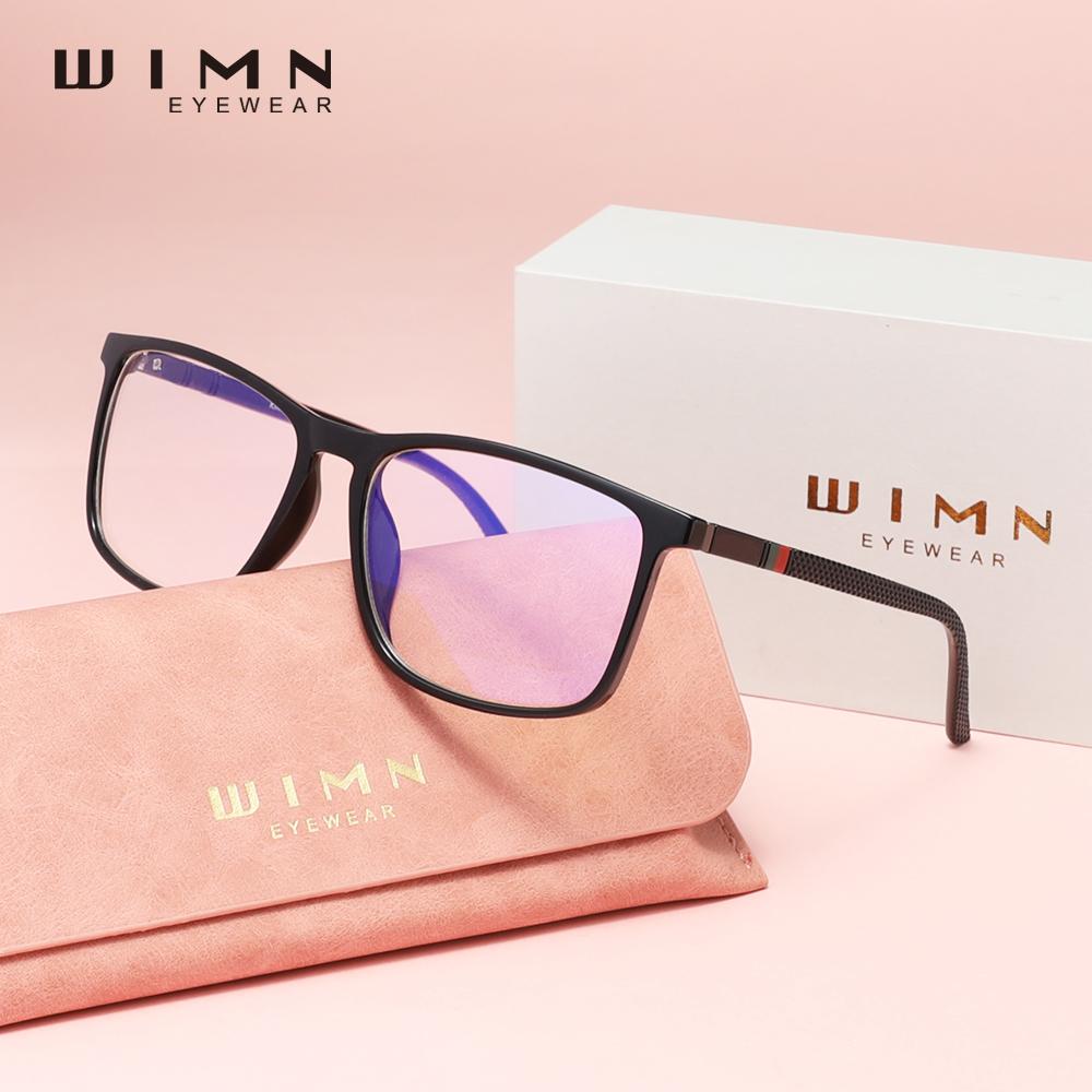 Очки WIMN Anti-Blue Ray для мужчин и женщин, для телефона, компьютера, блокирующие синий цвет, прямоугольные очки для чтения