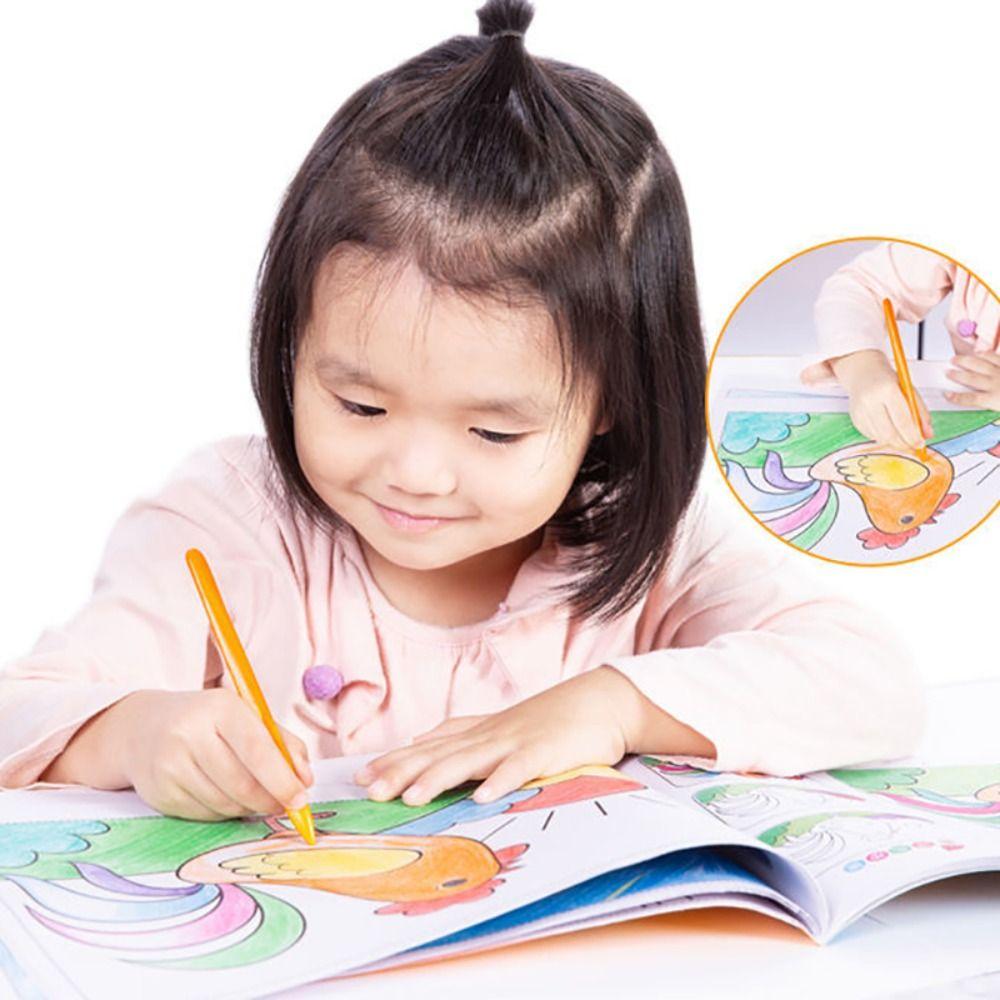 6/12/24/36 Colors Washable Plastic Crayon Oil Painting Stick Early Childhood Education Tools
