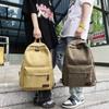 Durable Canvas Backpack, Large Capacity Backpack, Suitable For Middle School High School And College Students