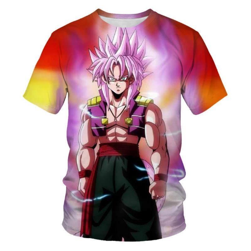 2026 Летняя мужская быстросохнущая 3D футболка Dragon Ball с коротким рукавом для молодежи с мультяшным принтом, футболка с круглым вырезом