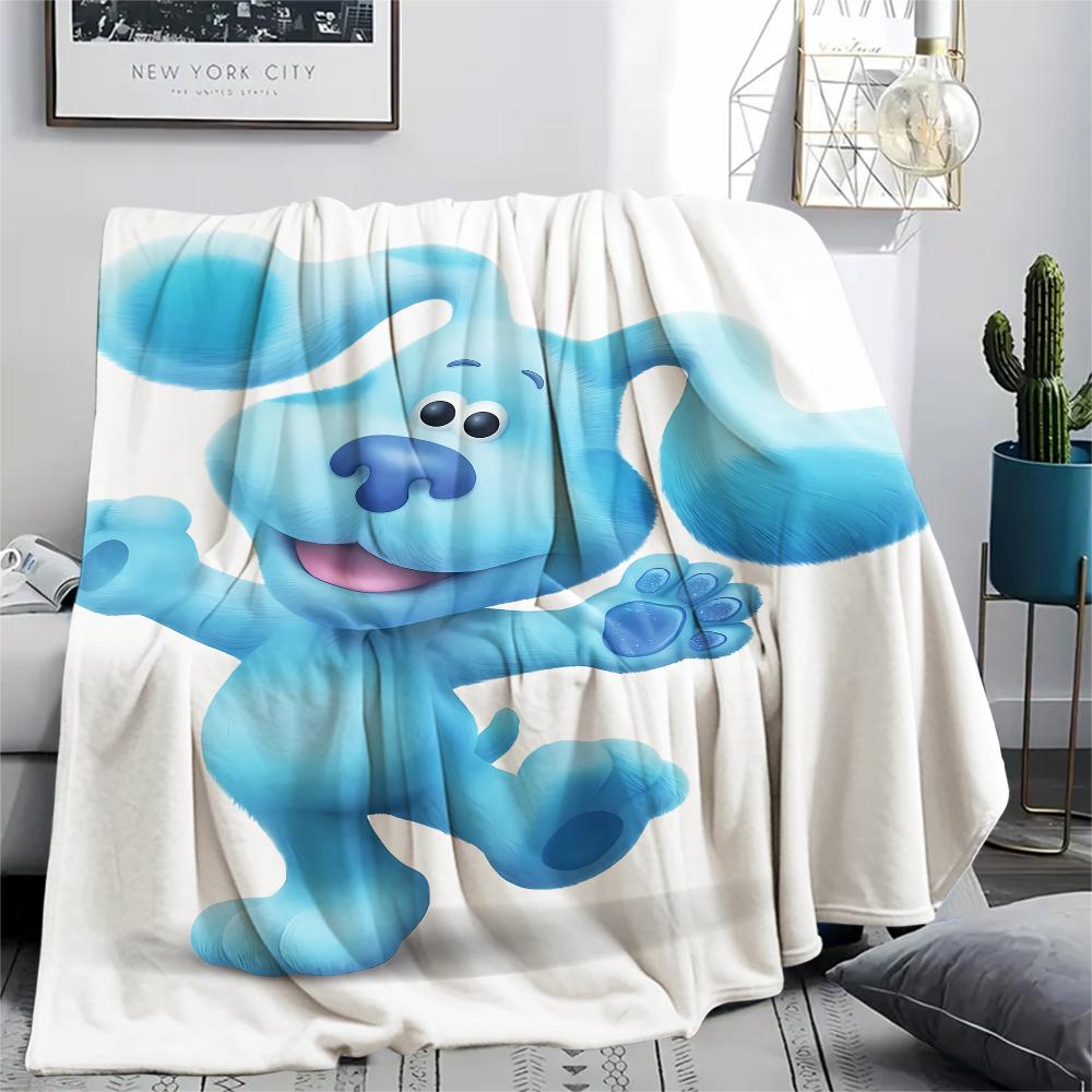 1PC Blue's Clues Print Flannel Blanket, High quality All Seasons, Home Decor, Warmth and Comfort, Perfect for Christmas Gifts