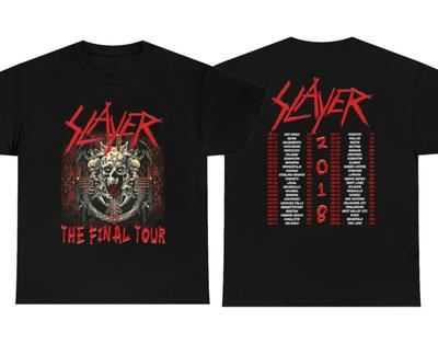 Винтажная футболка унисекс Slayer 2 The Final Tour 2018