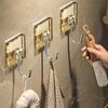 Роскошный акриловый настенный крючок, домашний декор, прочный клей, вешалка для полотенец для ванной комнаты, подвесная вешалка для пальто без штамповки, задняя дверь, держатель для сумки для ключей