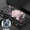 Чехол для iPhone 17 Pro Max INS с узором из разноцветных цветов, магнитный, для Magsafe, мягкая крышка, для iPhone 16 15 14 13 Pro Max 17E 16E