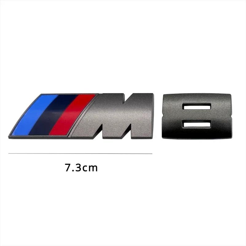 XMVPW1 For BMW 1PCS Car Stickers Trunk grey Badge For BMW M1 M2 M3 M4 M5 M6 M7 M8 E34 E36 E61 E39 E60 E90 E92 E93 F10 F20 F30 G20 G30