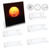 New 4/7/12inch Record Display Stand Acrylic Wall Mounted Vinyl Record Holder Clear CD Shelf