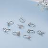 9/12pcs Fake Nose Rings Set Steel Gold Color Faux Body Jewelry Piercing Lot Heart Butterfly Fake Helix Tragus Ear Clip Cuff Bulk