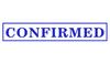 Printtoo Confirmed Self Inking Rubber Stamp Pre-Inked Office Stamp- Home Office Business Stationery, Black- 42 x 9
